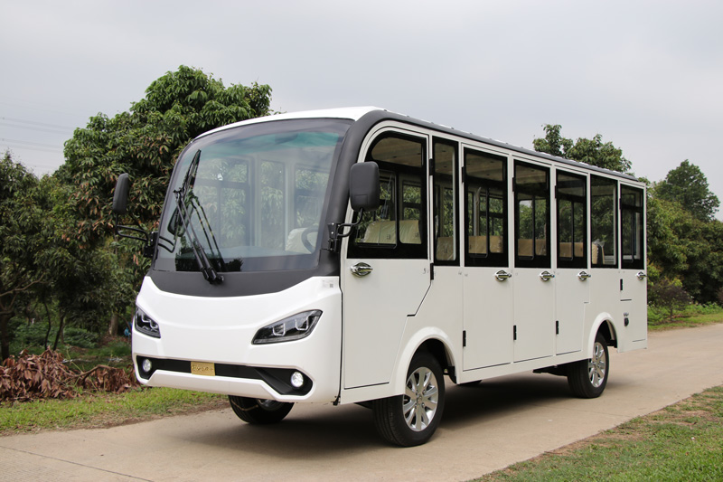 全新升级款14座封闭式旅游游览麻豆一二三产区观光车